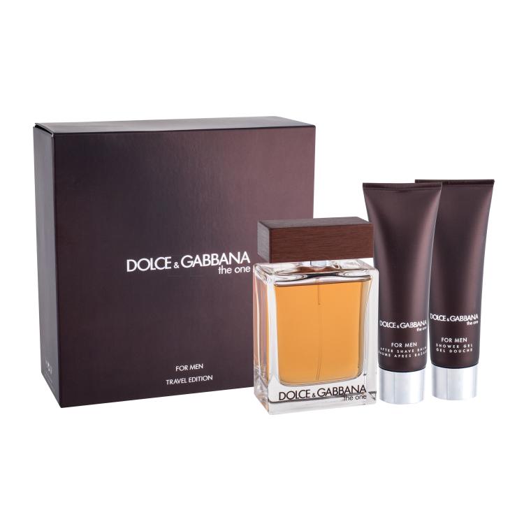 Dolce&amp;Gabbana The One Darčeková kazeta toaletná voda 100 ml + balzam po holení 50 ml + sprchovací gél 50 ml poškodená krabička