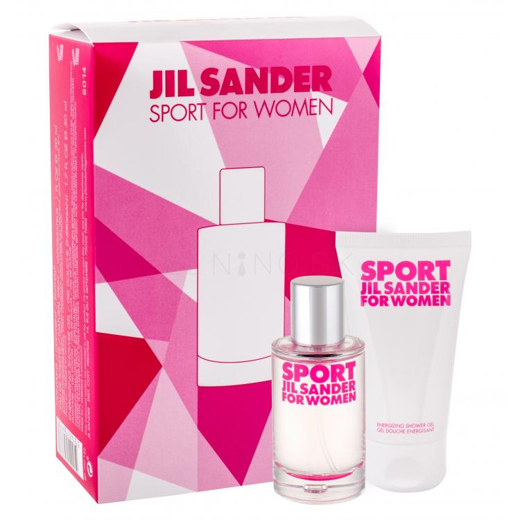Jil Sander Sport For Women Darčeková kazeta toaletná voda 30 ml + sprchovací gél 50 ml poškodená krabička