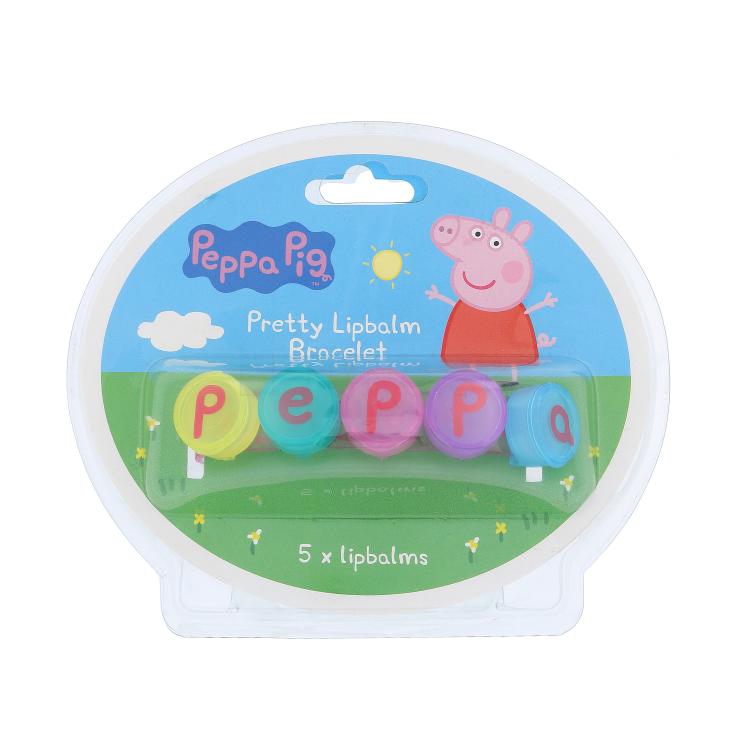 Peppa Pig Peppa Pretty Lipbalm Bracelet Balzam na pery pre deti 5 g