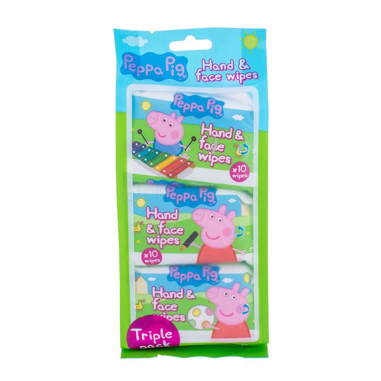 Peppa Pig Peppa Hand &amp; Face Wipes Čistiace obrúsky pre deti 30 ks