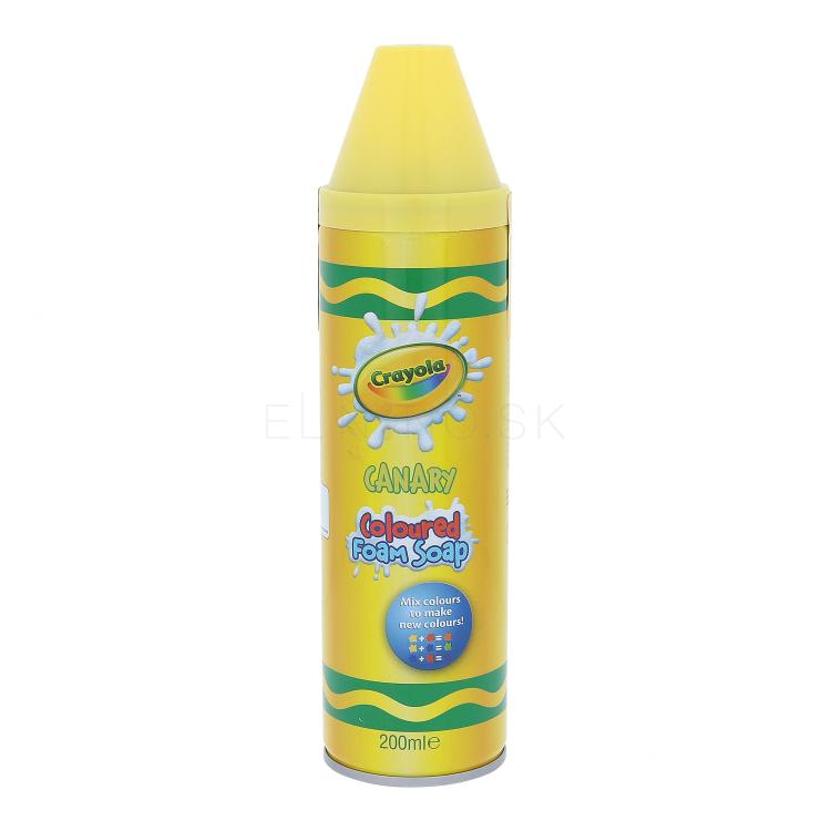 Crayola Coloured Foam Soap Sprchovacia pena pre deti 200 ml Odtieň Canary