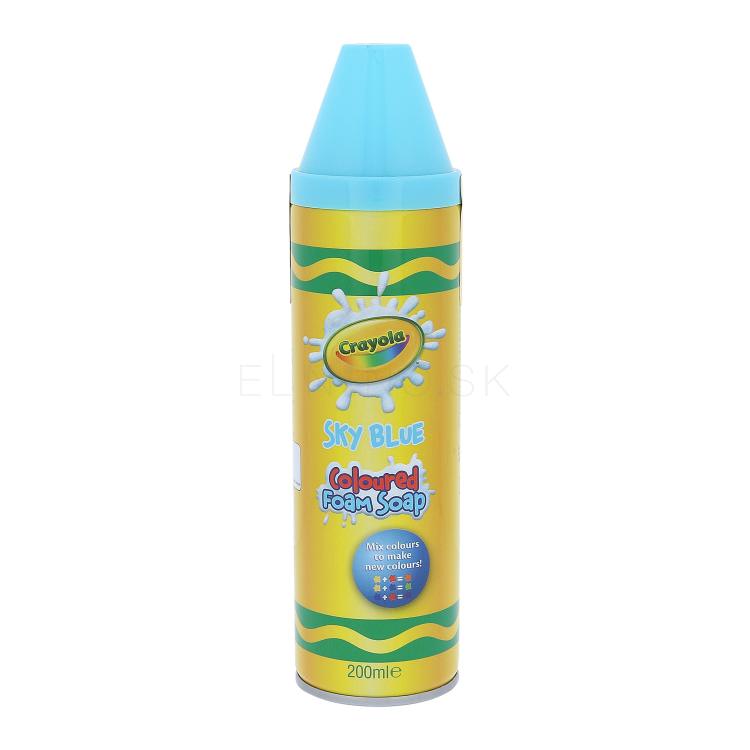 Crayola Coloured Foam Soap Sprchovacia pena pre deti 200 ml Odtieň Sky Blue