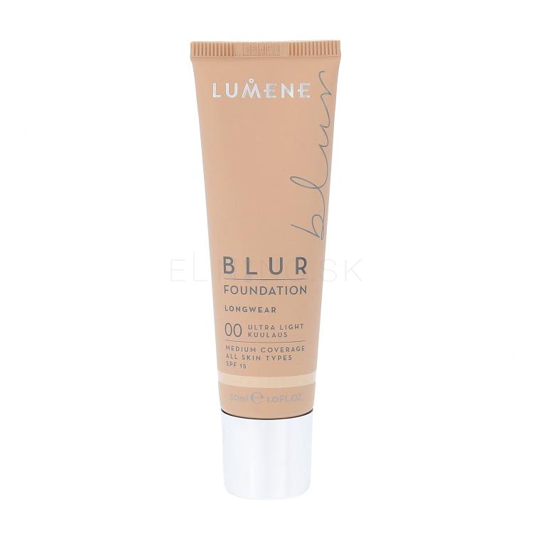 Lumene Longwear Blur SPF15 Make-up pre ženy 30 ml Odtieň 00 Ultra Light