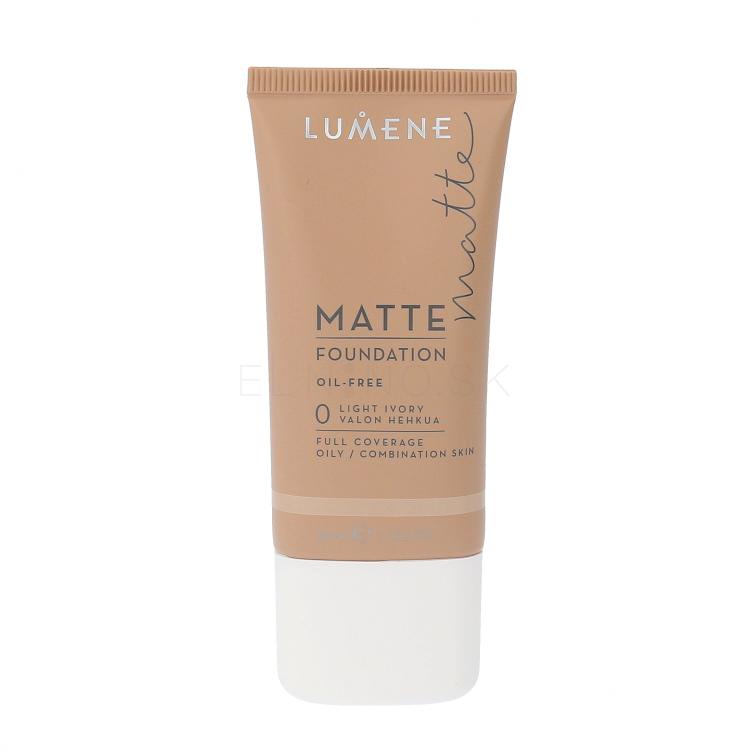 Lumene Matte Control Oil-Free Foundation Make-up pre ženy 30 ml Odtieň 0 Light Ivory