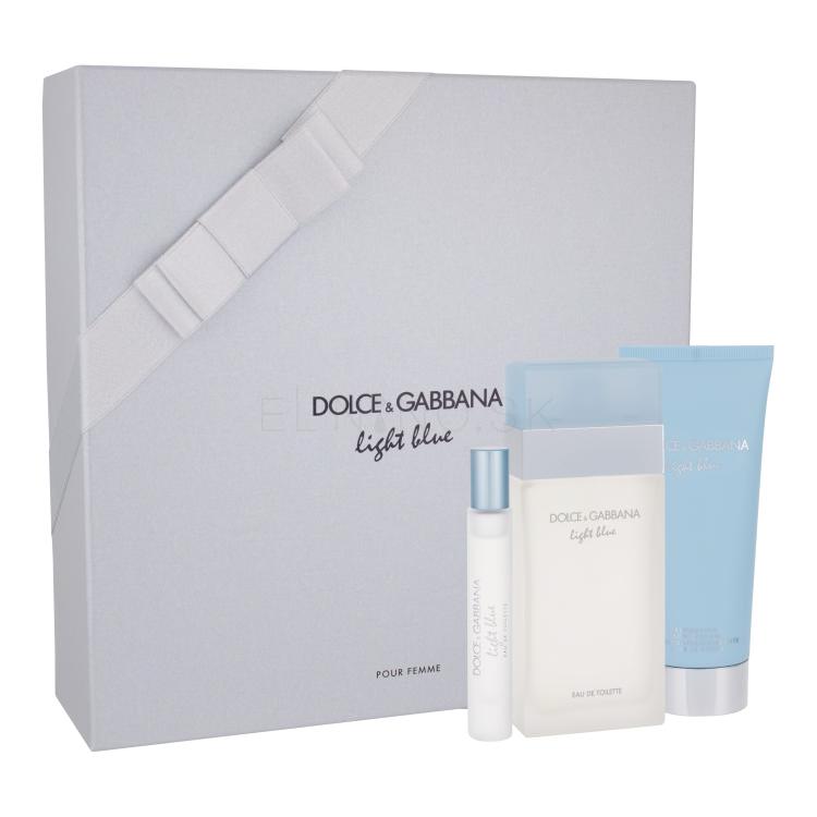 Dolce&amp;Gabbana Light Blue Darčeková kazeta Edt 100ml + 100ml tělový krém + 7,5ml Edt