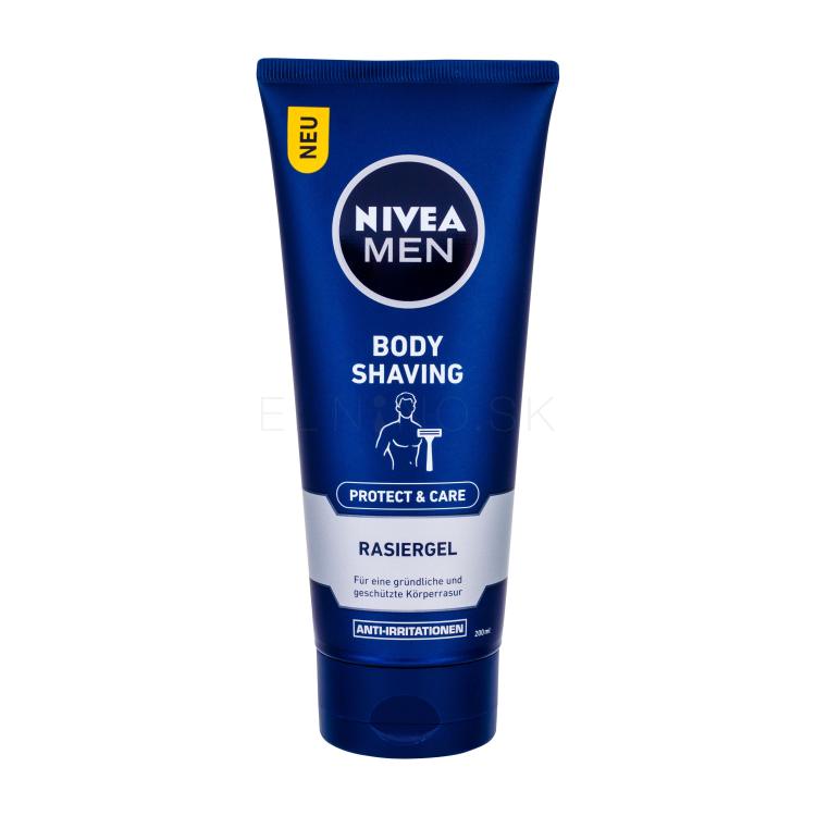 Nivea Men Protect &amp; Care Body Shaving Gél na holenie pre mužov 200 ml
