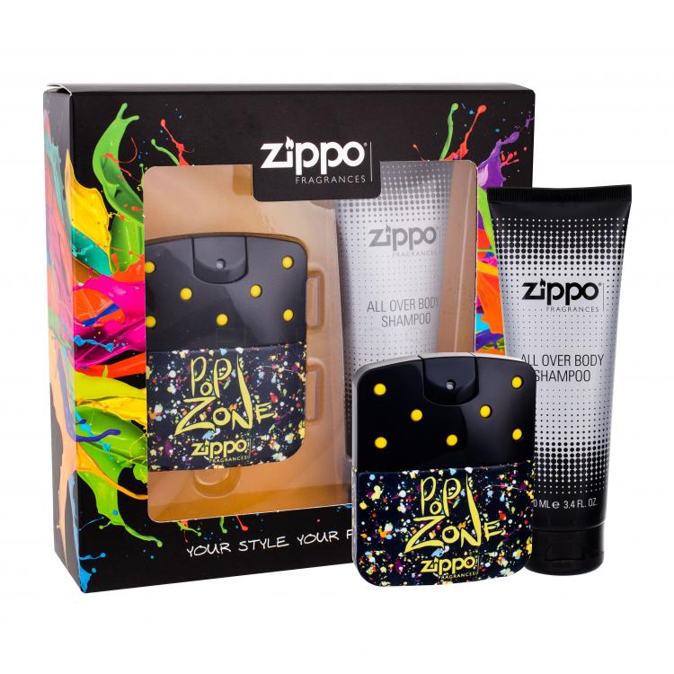 Zippo Fragrances Popzone Darčeková kazeta toaletná voda 40 ml + sprchovací gél 100 ml