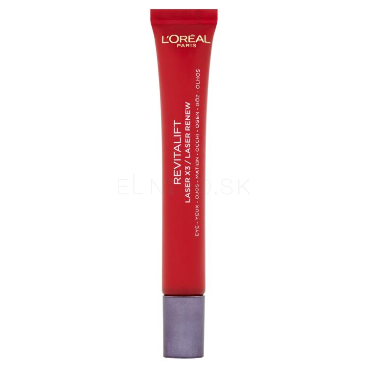 L&#039;Oréal Paris Revitalift Laser X3 Anti-Ageing Power Eye Cream Očný krém pre ženy 15 ml