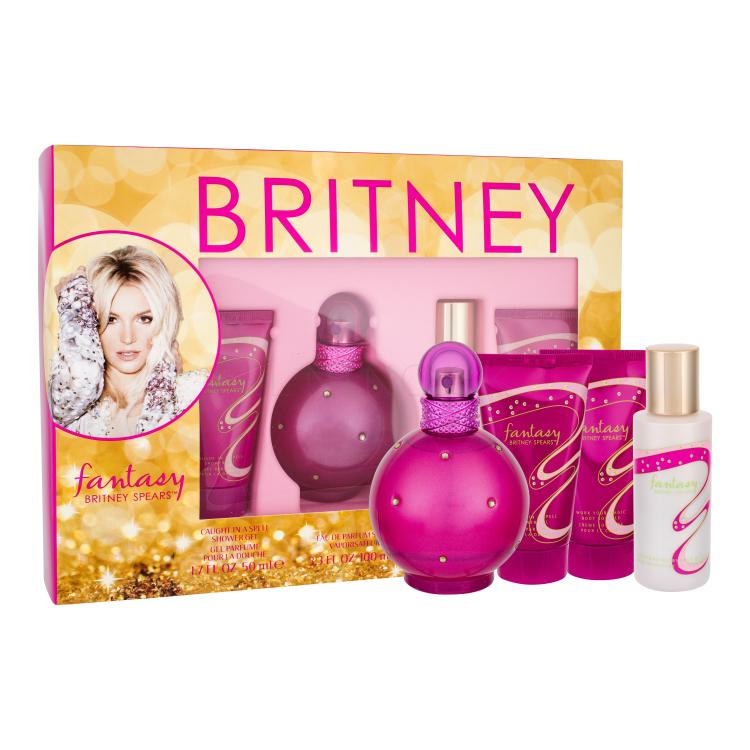 Britney Spears Fantasy Darčeková kazeta Edp 100ml + 50ml sprchový gel + 50ml pěna do koupele + 50ml tělový krém