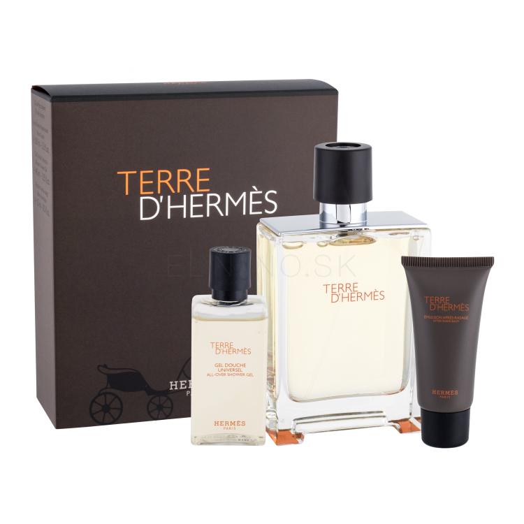 Hermes Terre d´Hermès Darčeková kazeta Edt 100 + 40ml sprchový gel + 15ml balsam po holení poškodená krabička