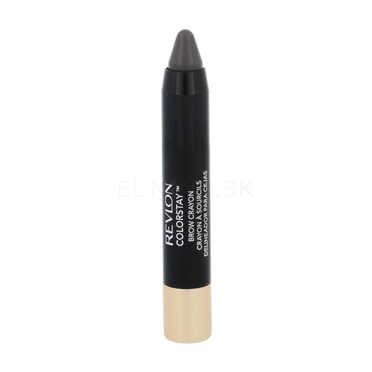 Revlon Colorstay Brow Crayon Ceruzka na obočie pre ženy 2,6 g Odtieň 320 Soft Black