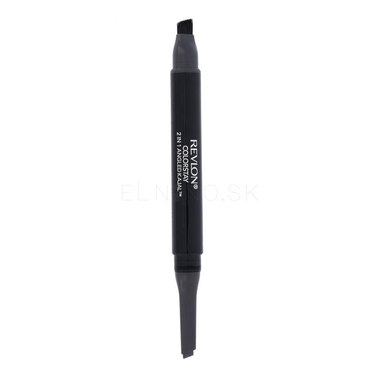 Revlon Colorstay 2 In 1 Angled Kajal Ceruzka na oči pre ženy 0,28 g Odtieň 104 Graphite