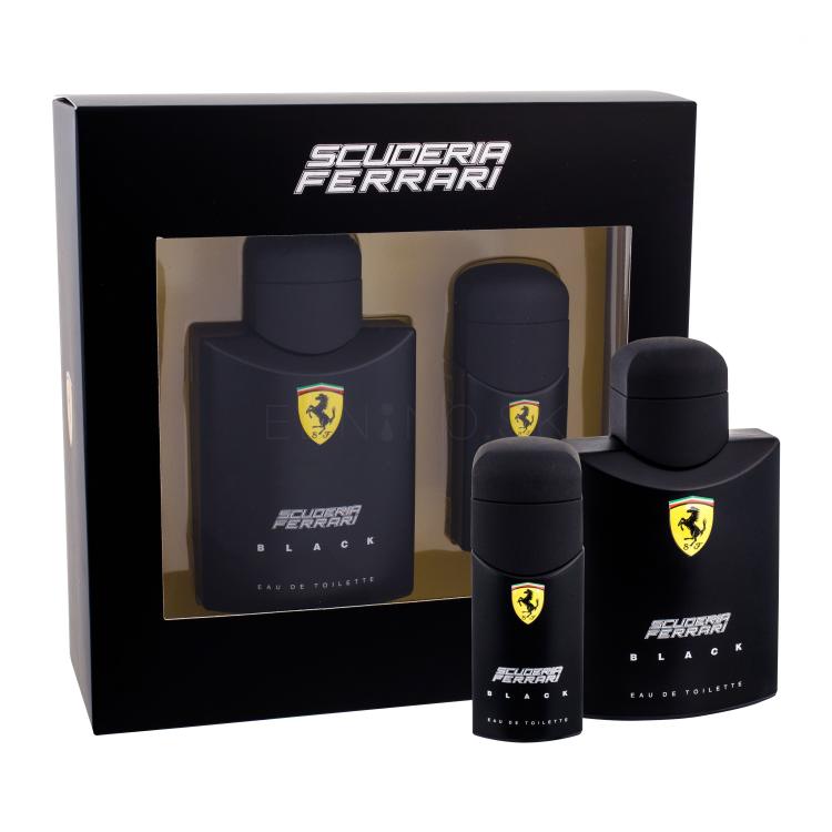 Ferrari Scuderia Ferrari Black Darčeková kazeta toaletná voda 125 ml + toaletná voda 30 ml