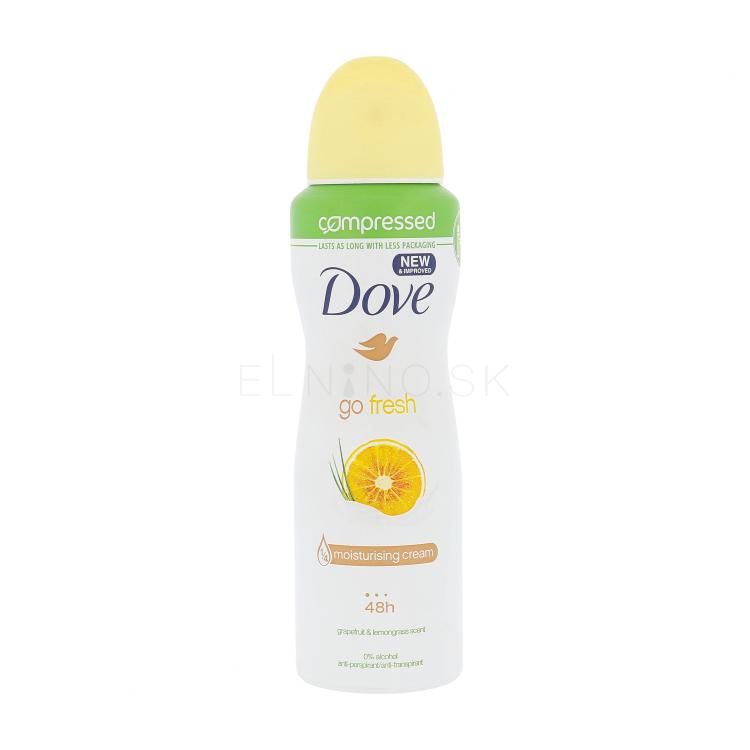 Dove Go Fresh Grapefruit &amp; Lemongrass 48h Antiperspirant pre ženy 125 ml
