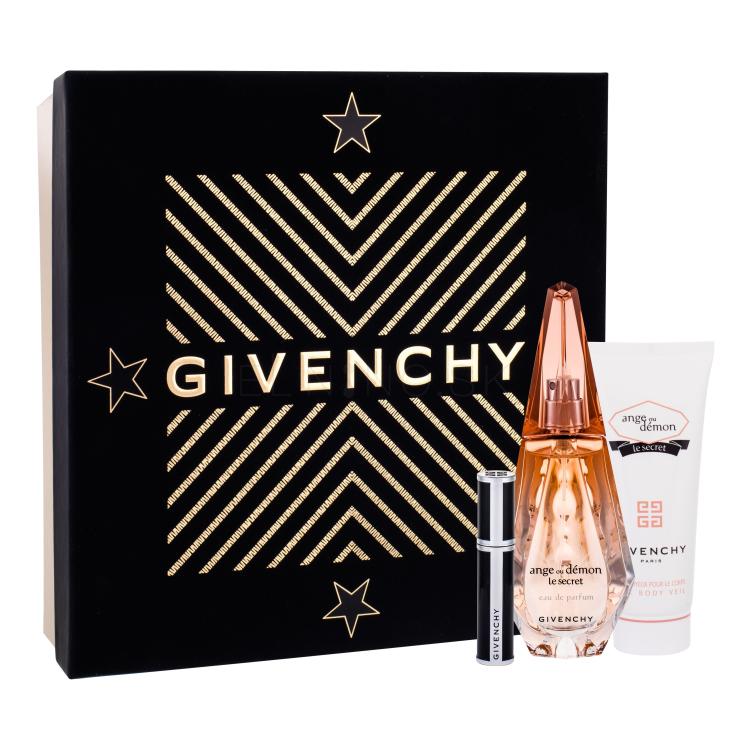 Givenchy Ange ou Démon (Etrange) Le Secret 2014 Darčeková kazeta parfumovaná voda 50 ml + telový závoj 75 ml + riasenka Noir Couture 1 Black Satin 4 g