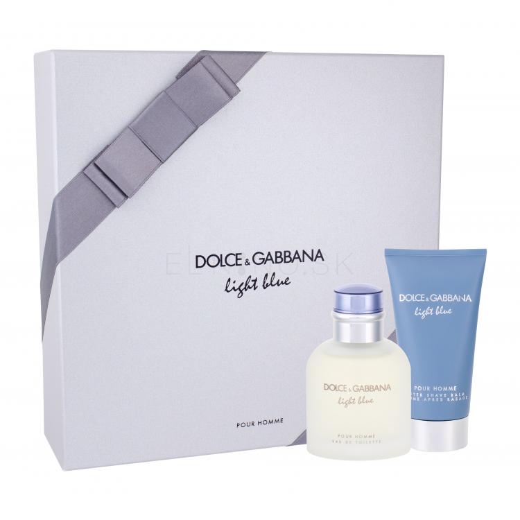 Dolce&amp;Gabbana Light Blue Pour Homme Darčeková kazeta Edt 75ml + 75ml balsam po holení