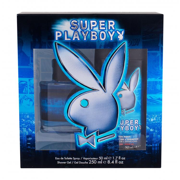 Playboy Super Playboy For Him Darčeková kazeta toaletná voda 50 ml + sprchovací gél 250 ml