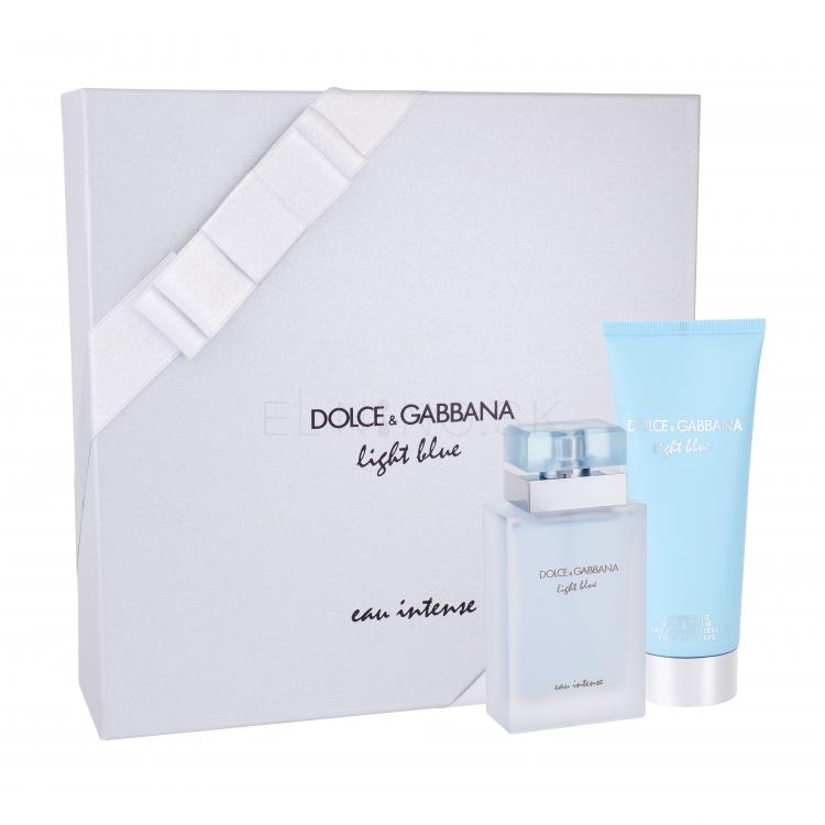 Dolce&amp;Gabbana Light Blue Eau Intense Darčeková kazeta parfumovaná voda 50 ml + telový krém 100 ml