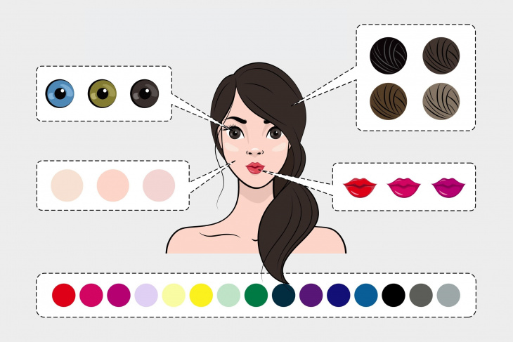 Zimný typ a farba vlasov